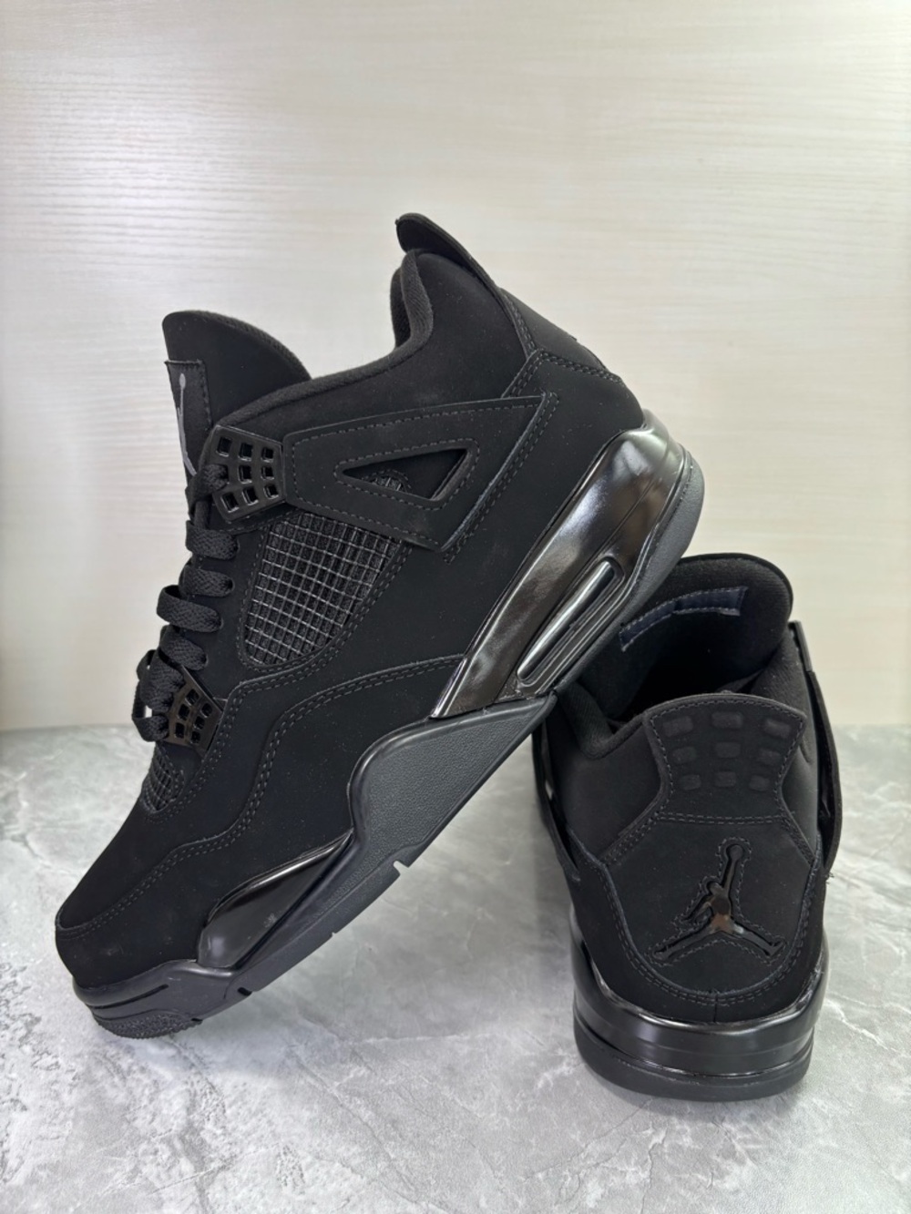 Air Jordan 4 Retro ‘Black Cat’ (2020) -Men's Classic Basketball Sneakers Shoes - Picture 4 of 6